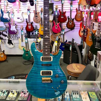 2025 PRS Modern Eagle V 10 Top Electric, Carrol Blue with Hardshell Case image 5