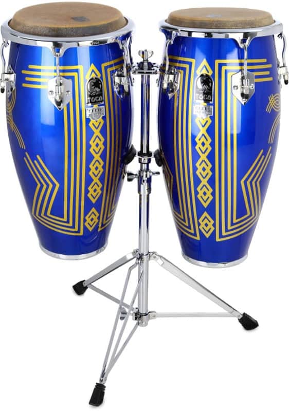 Toca Percussion Elite Pro Quinto/Conga Set - Blue Impala image 1
