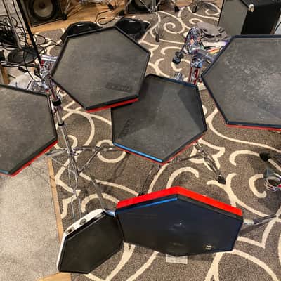Simmons SDS Red Hexagon Drum Pad 1980’s - Red image 1