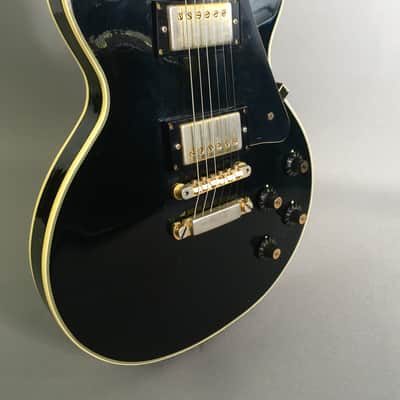 Vintage 1969 Matsumoku MIJ Aspen Single Cut Les Paul Piano Black LP Aged Gold HSC 7.1 lb image 20