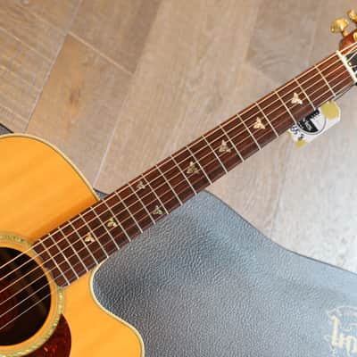 1998 Gibson CL-35 Deluxe Acoustic Guitar Antique Natural + OHSC image 7