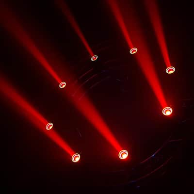 Blizzard Lighting Hypno Beam LED DMX DJ Stage Moving Head Lights 4 Pack w Bags image 17
