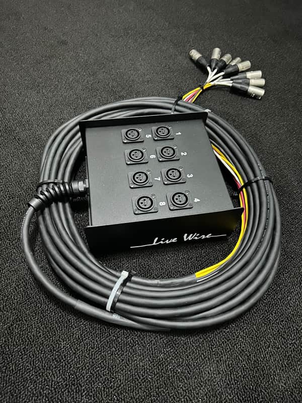 Live Wire Advantage 8-Channel Stage Snake 50FT 2024 - Black image 1