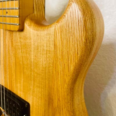 Electra Phoenix X110N Double Cut Ash Body Maple Neck Fretboard Matsumoku Japan 1983 - Natural image 10