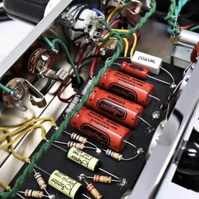 RUBY AMPS WHITE 5E3 CHASSIS GUITAR AMPLIFIER image 5