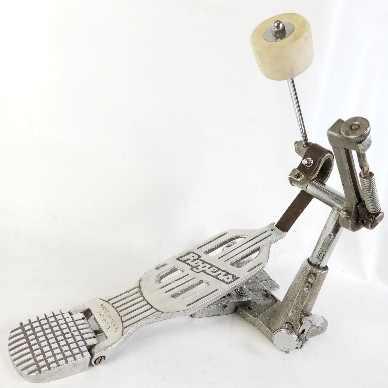 Rogers Pre-CBS Split-Heel Swiv-O-Matic Foot Pedal Bass Drum 396R Vintage 60s USA — main photograph