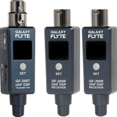 Galaxy Audio Flyte GF-200-2 UHF Wireless XLR System - 524MHz-547MHz image 2