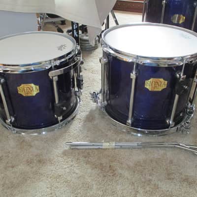 RARE! PREMIER  SIGNIA 7 PC SAPPHIRE MAPLE DRUM SET - WOW - READ THE WORDS!!!! image 2