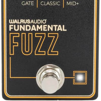 Walrus Audio Fundamental Fuzz - Black / Orange image 1