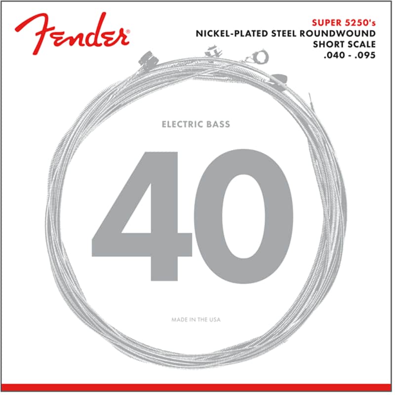 Fender 5250 Short Scale Nickel Plated Bass Strings .040 -.095 Made in the USA image 1