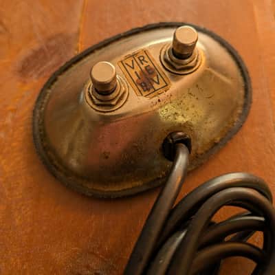 Fender Vintage 2 Button Silverface Footswitch 60s/70s Reverb Vibrato Needs Connector image 2