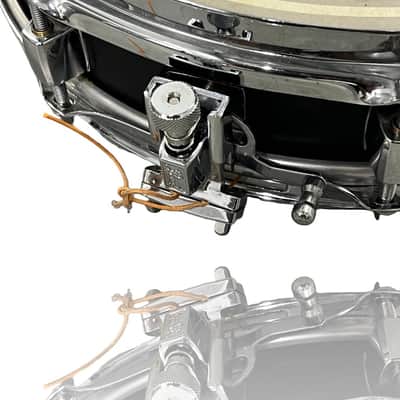 Pearl S1330B/C103 13x3" Steel Piccolo Snare Drum 2010s - Piano Black image 3