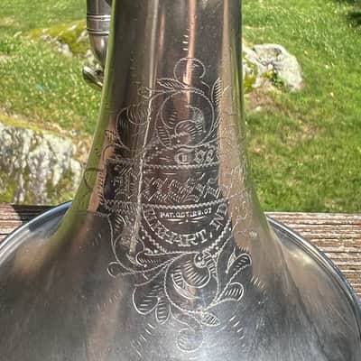 Buescher True Tone Silver Cornet — Elkhart, IN — Serial #11300 (~1908-1909) — PAT. OCT. 29, 07 — Plays Well image 16