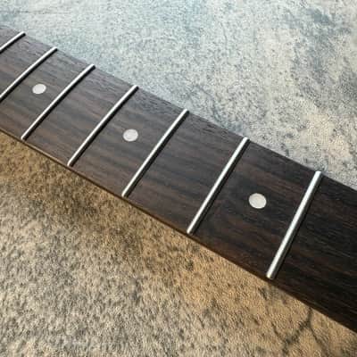 BMC Guitar Neck Tele® Telecaster® 22 Fret Roasted 3AAA Flame Maple With Rosewood Fingerboard Nitro Lacquer Rounded Fret Ends - 9.5 Radius TRMRF22 3A #4 image 4