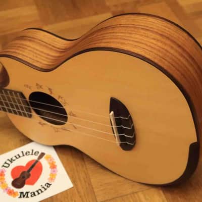 aNueNue Super Lani Spruce top Koa Cutaway Slot head Tenor Ukulele 3101 image 7