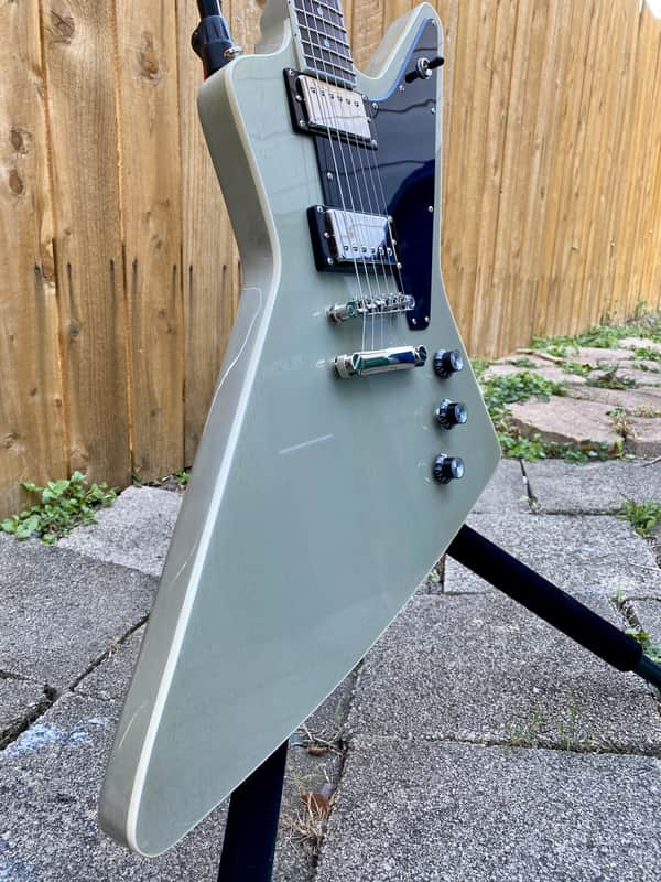 Epiphone Explorer Pro TV Silver - Limited Edition | Reverb