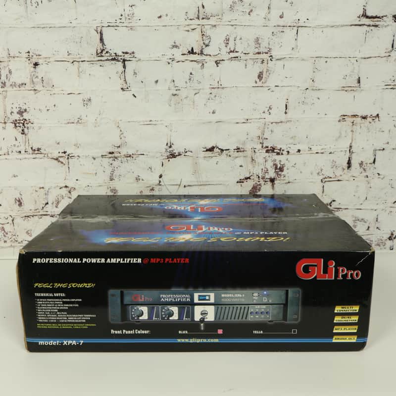 GLI Pro XPA-7 Professional Power Amplifier 4000W DJ Rack Mount AMP (Black) image 1