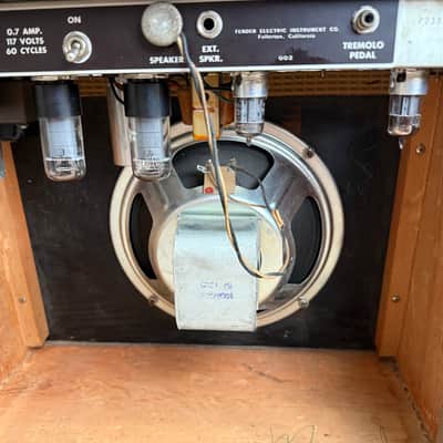 1962 Fender Princeton 6G2 Brownface 12-Watt 1x10" Guitar Combo image 6