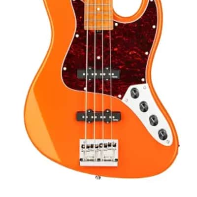 Sadowsky MetroExpress 21-Fret Vintage J/J Bass, Roasted Maple Fingerboard, 4-String - Solid Candy Apple Orange Metallic High Polish image 2