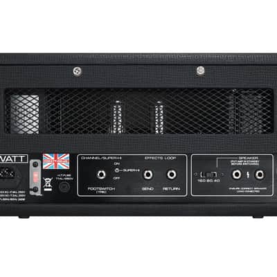 Hiwatt SUPER-HI 33 30 Watt 2 Channel Tube Guitar Amplifier Head image 3