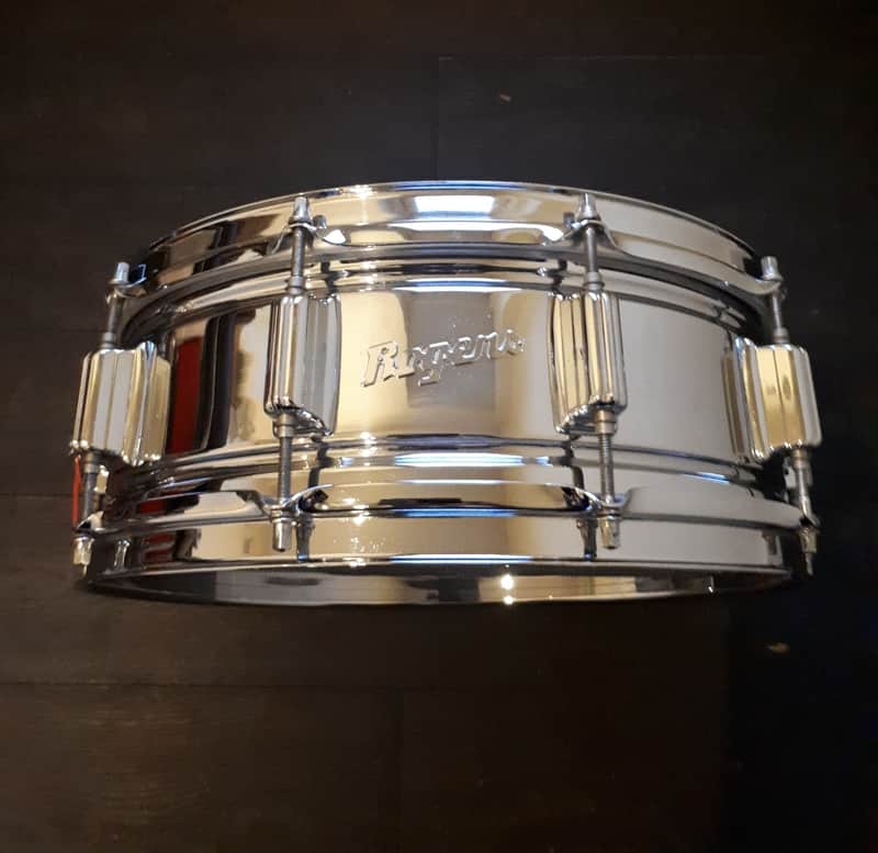 Rogers "Script Logo" SuperTen 5x14" 10-Lug Chrome Over Steel Snare Drum Early 1970s image 4