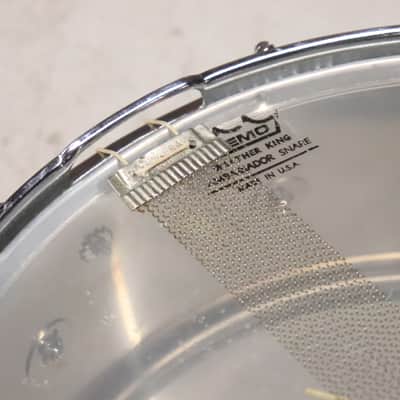 Premier 5.5x14" Ten Lug Chrome Over Steel Snare Drum Vintage 1970's image 16