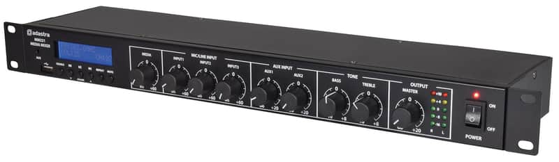 Adastra MM321 Rack Mixer + BT/USB/FM Player image 1