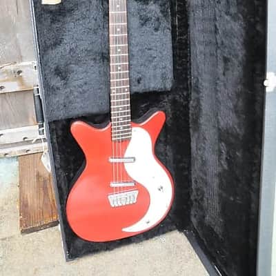 Jerry Jones Neptune Shorthorn 6 string-1991 Red w/OHSC- Super RARE Exc Shape-Wow! L@@@@K Neptune Short Horn 1991 - Red image 11