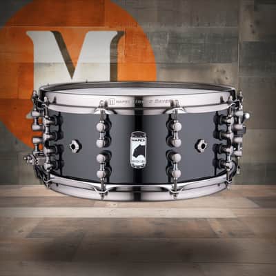 Mapex Black Panther Design Lab Maximus Snare Drum - 6 x 14 In. - Piano Black (BPDLMH4600LPB) image 1