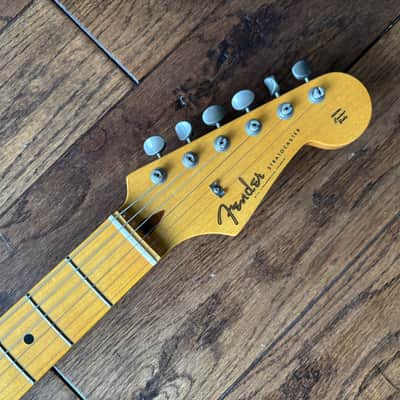 2011 Fender ST-57 Stratocaster ‘57 Reissue Vintage White MIJ Japan image 9