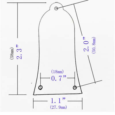 Truss Rod Cover for Guitar 3 Ply Black 3 Hole Bell for Epiphone Les Paul Black image 5