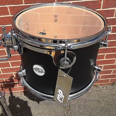 DW 12'' Tom / Design Series Pure Maple Shell Tom In Satin Flat Black Lqr. 9 x 12" Tom (2024) image 1