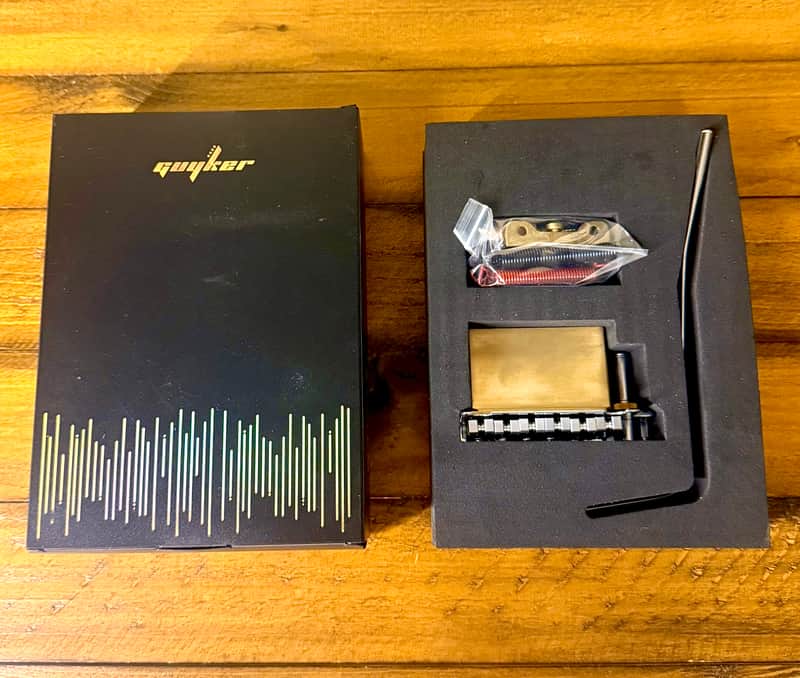 Guyker Premium Chrome Metal "MODEL: GG1009-T" 6-Point Tremolo Bridge + BOX 🎸 image 1