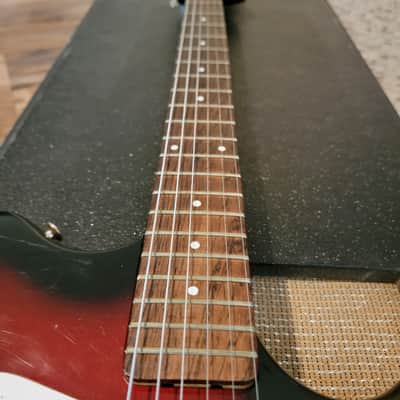 Silvertone 1452 Hornet Electric Guitar Amp In Case 1967 Red Burst All Original Great Condition image 17