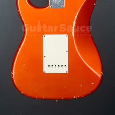 Fender Custom Shop Limited Edition 64 Stratocaster Candy Tangerine Red 2009 Used (COD 29UG) image 13