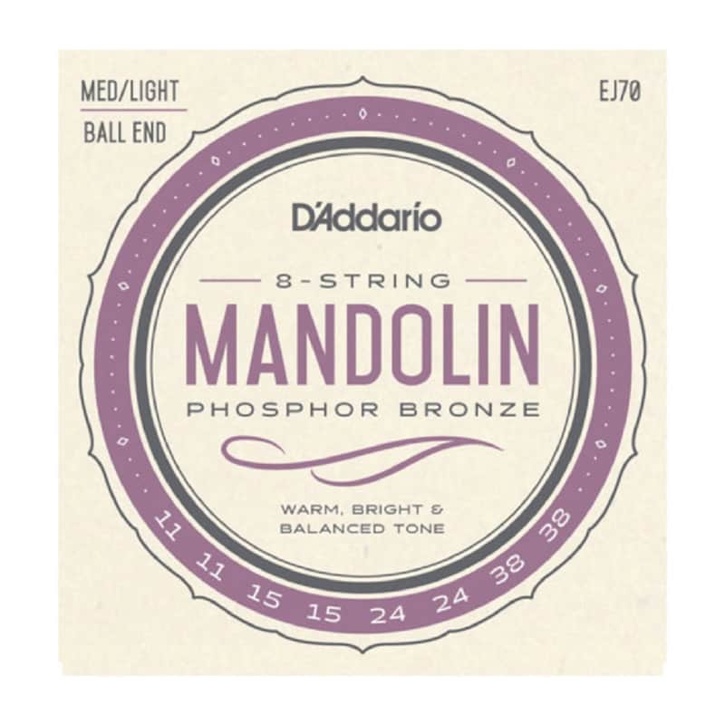 D'Addario EJ70 Ball-end Mandolin 11-38 image 1