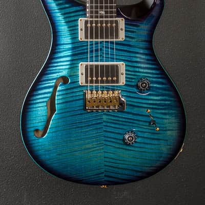Paul Reed Smith Custom 24 Semi-Hollow Wood Library Limited - Aquableux Purple Burst w/Korina image 2
