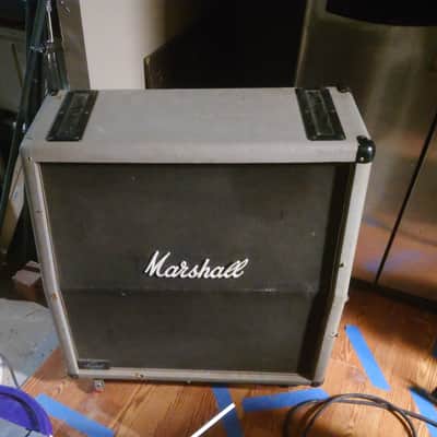 1987 Marshall 2551 AV 300w Silver Jubilee vintage original 4x12" Angled Guitar Speaker Cabinet image 2