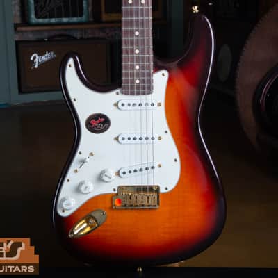 LEFTY Fender Stratocaster 50 years of Excellence 50th Anniversary 1996 - Sunburst image 1