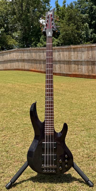 ESP LTD B-208FM 2005 - 2015 - See Thru Black image 1