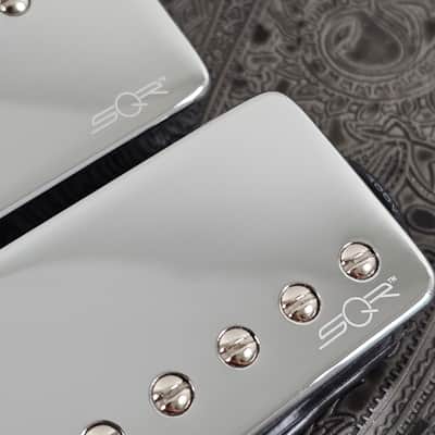 Fender Squier "Atomic" SQR series Humbucker Pickup SET in Chrome!  Neck & Bridge, Contemporary Jaguar HH. (SKU: A2-3-4) image 2