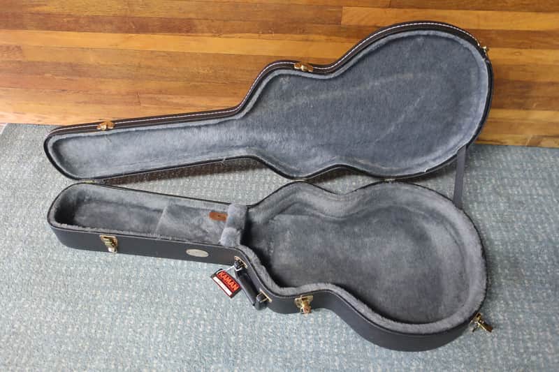 1990s 2000s Well Made Era TKL Guitar Hardshell Case Archtop Style 43X16X3 Grey Fuzzy Lining Fits Epiphone Gibson Eastwood 335 Dot Sheraton Casino image 1