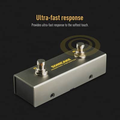 SONICAKE Dual Footswitch Pedal for Guitar Effect Pedal Dual Momentary Foot Switch Guitar Pedal with TRS Cable(U.S. domestic inventory) image 3