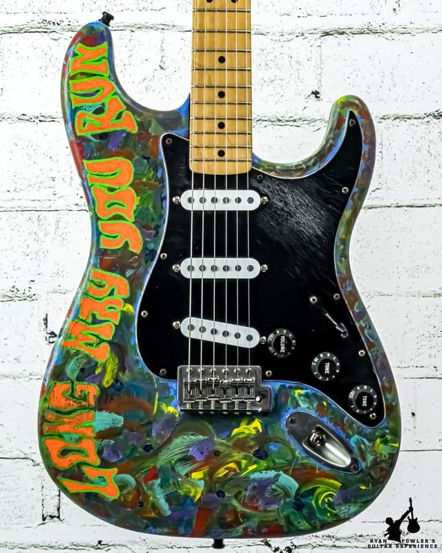 2003 Custom Painted Fender Mexican Stratocaster W / Gigbag | Reverb