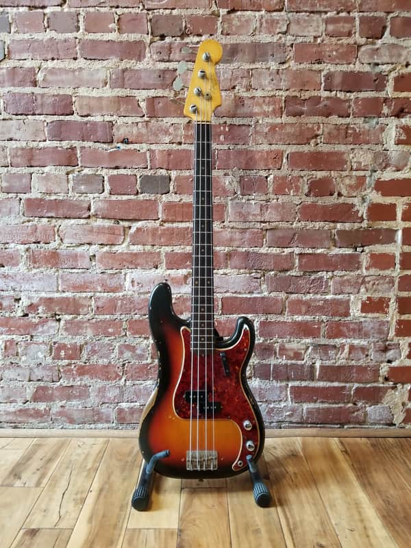 1963 Fender Precision Bass P Bass Electric Guitar Vintage image 1
