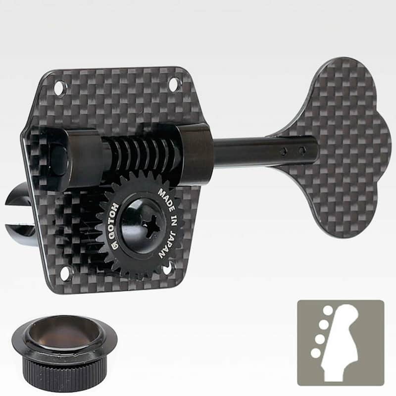 NEW Gotoh CBT-01 CARBON-O-LITE 4 In-Line LIGHTWEIGHT Bass Tuners for Fender® image 1