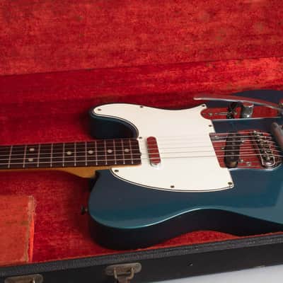 Fender Telecaster with Bigsby Solid Body Electric Guitar (1967), ser. #208507, original black tolex hard shell case. image 13