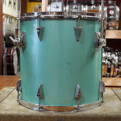 1980s Tama 16x16 Granstar Floor Tom in Nile Blue image 4