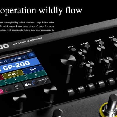 Valeton GP-200 Multi-Effects Processor Floorboard for Guitar w/ Color LCD Screen image 9