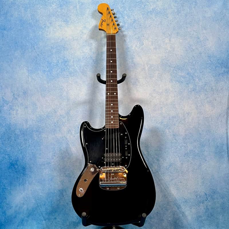 ギター Fender JAPAN MUSTANG LEFTY MOD Fender Japan MG-69 Mustang Black Lefty LH (Modified) | Reverb